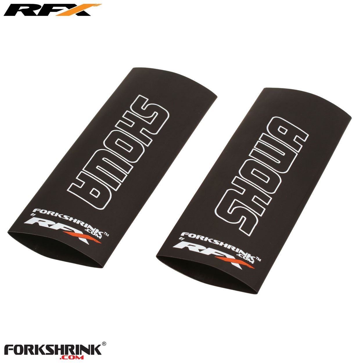 RFX Forkshrink Upper Fork Guard with Showa logo (White) Universal 125cc-525cc