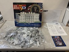Milton Bradley 443 piece 3D jigsaw puzzle "The White House"  NIB  OPEN BOX 