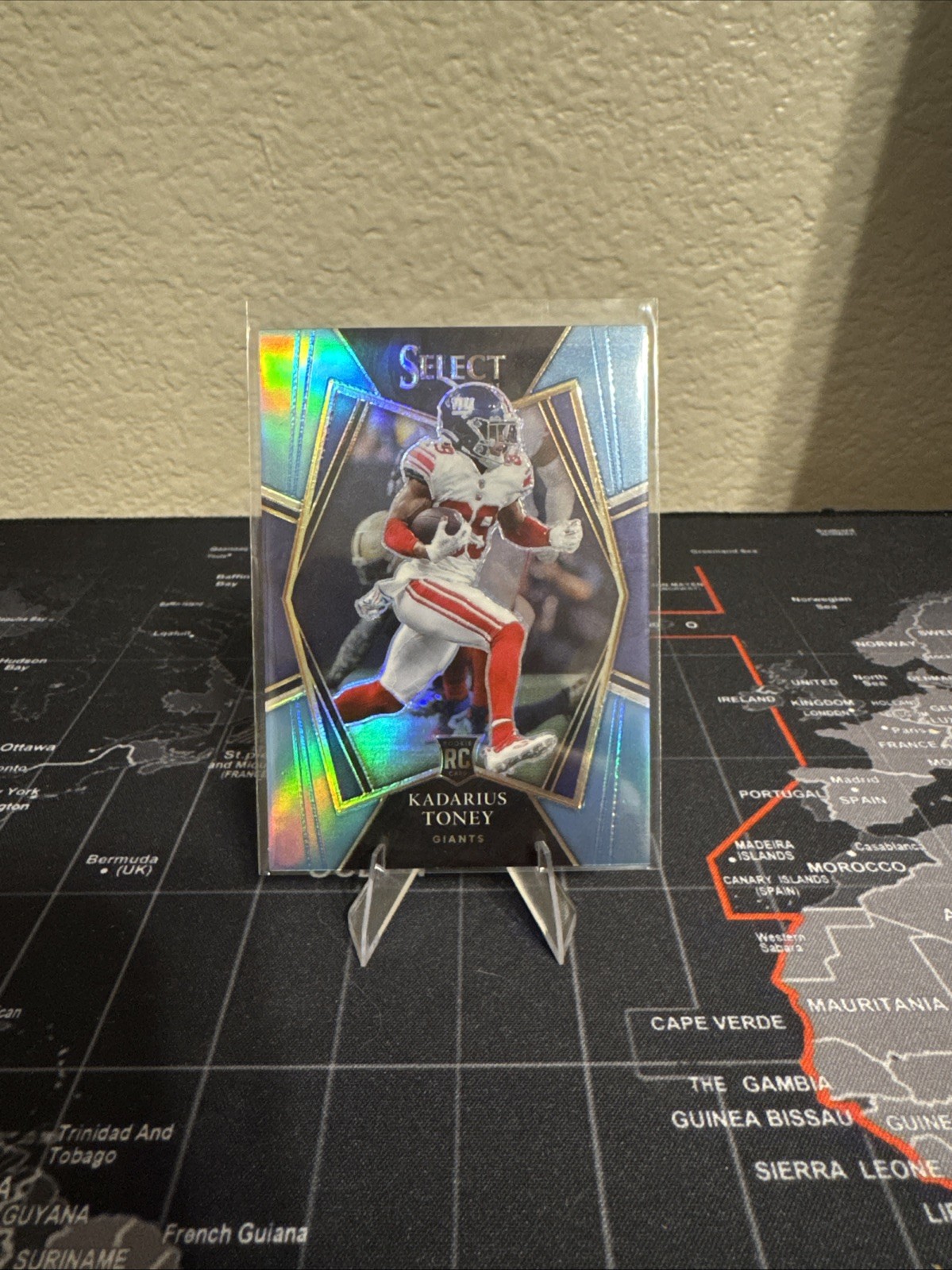 2021 Panini Select Premier Level Kadarius Toney #152 Light Blue Prizm /99 (RC)