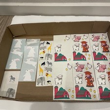 VTG Mrs Grossman's Stickers Frances Meyer Farm Animals Zoo Lot 80s 90s Barn Cow