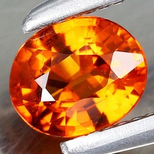 0.39ct 4.7x3.9mm Oval Natural Untreated Orange Spessartite Garnet Namibia, Afric