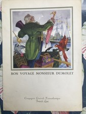 Menu de 1960 - FRENCH LINE PAQUEBOT LIBERTÉ  collection navale