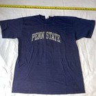 Penn State Nittany Lions Blue T-Shirt Adult Large Embroidered Ncaa Spell Out