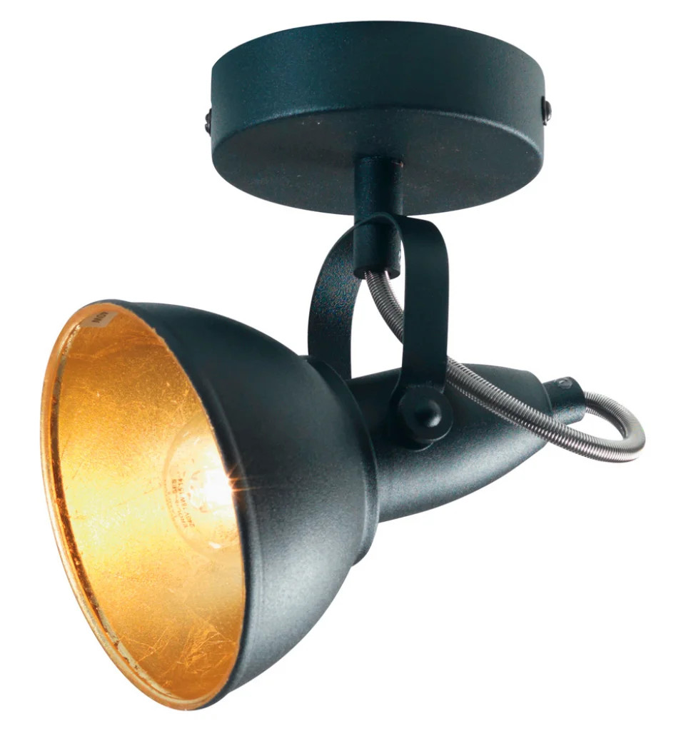Spot Light Black Jurva Wall SES Oaks Lighting 416/1 BK