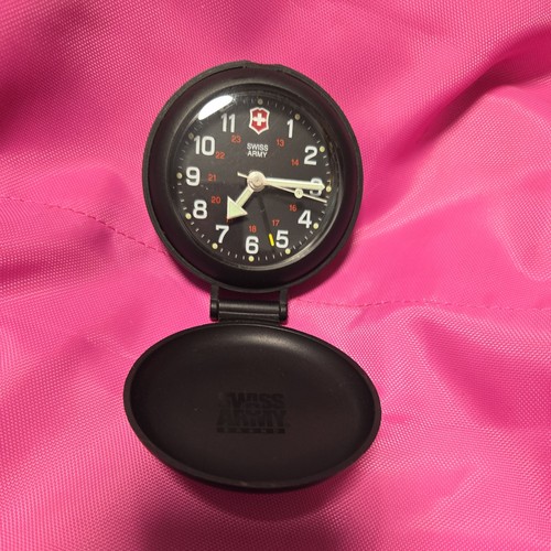 Swiss Army Time Travel Alarm Clock Pocket Watch Vintage EBay swiss-army-time-travel-alarm-clock-pocket-watch-vintage-ebay