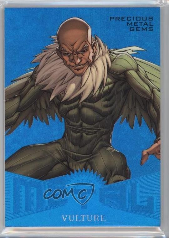 2017 Fleer Ultra Marvel Spider-Man Metal PMG Blue 47/49 Vulture #MM42 5za