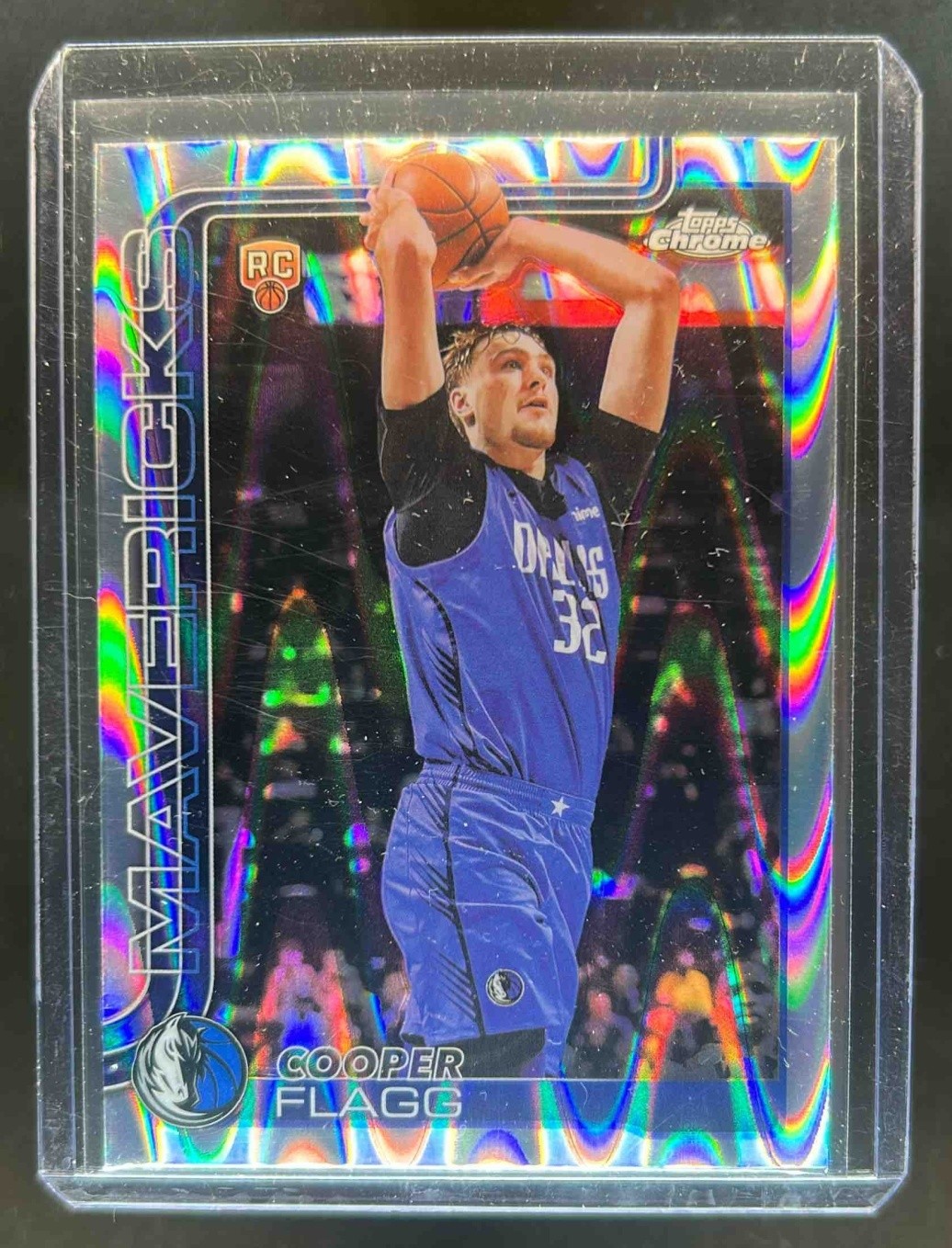 2025-26 Topps Chrome Cooper Flagg RC RayWave Refractor #251 Mavericks