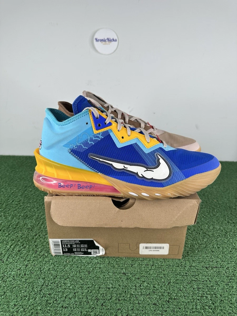 Size 11.5 - Nike Space Jam x LeBron 18 Low Wile E. x Roadrunner