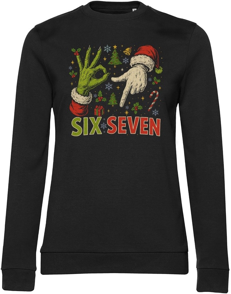 Hybris Damen Pullover Christmas Six Seven Sign Girly Sweatshirt SH-53-16143 8990₽
