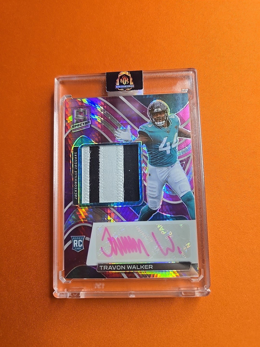 2022 Panini Spectra - RPA Travon Walker #201 Neon Pink Prizm /25 (AU, MEM, RC)