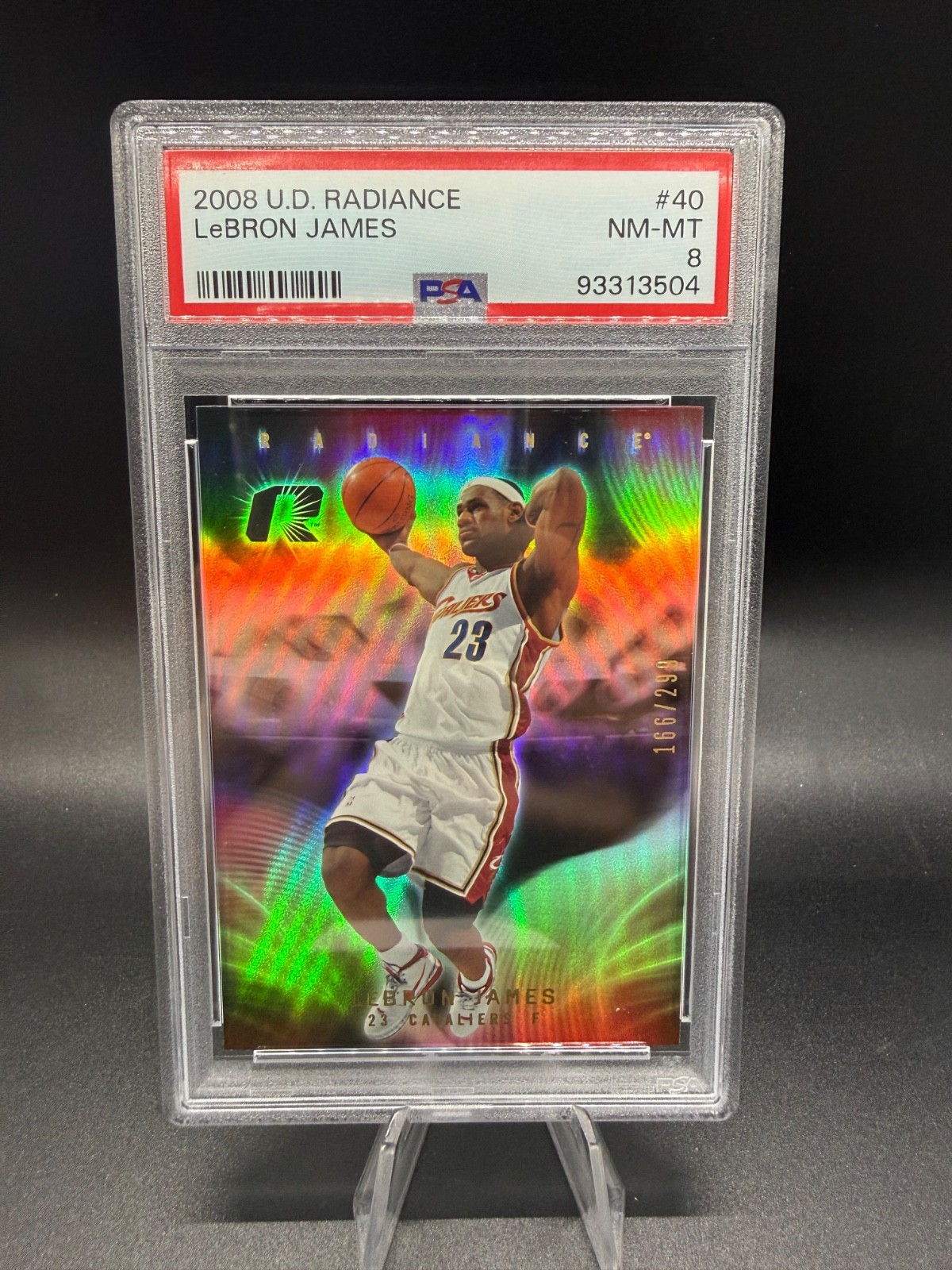 Lebron James 2008 Upper Deck Radiance /299 PSA 8