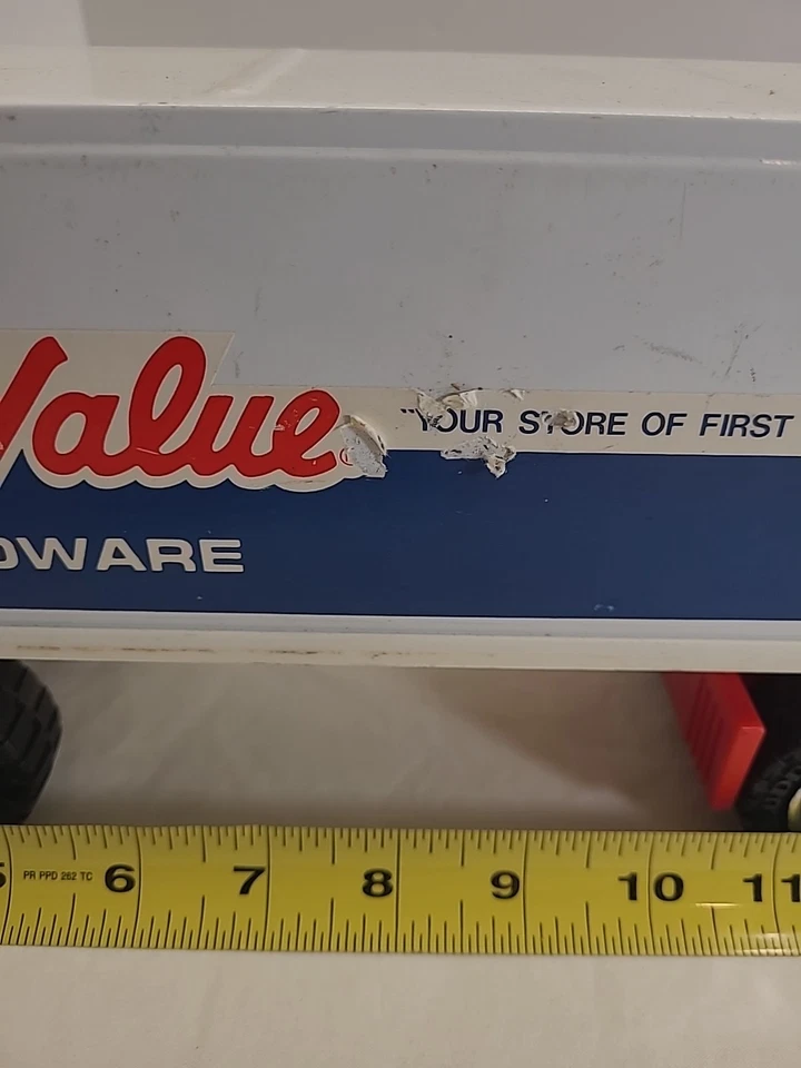 Camión de hardware Buddy L True Value acero prensado vintage sin probar años 80 Foto 2 de 4