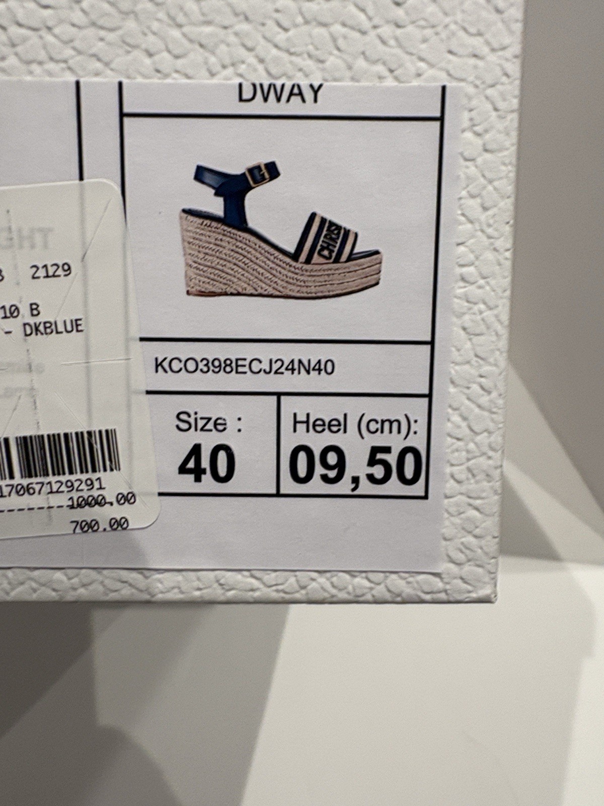 NWT Dway Wedge Sandal Christian Dior Wedge Sandals US 10 EU 40. thumbnail 7