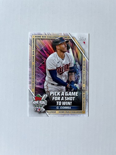 Carlos Correa #HRC-26 2023 Topps Home Run Challenge card