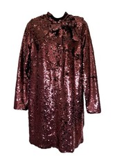 V By Very Dress Size UK12 Women’s Pink Bow Sequin V-Neck Lined Knee Length