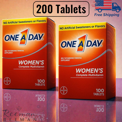 One-A-Day Women's Complete Multivitamin 200 Tablets Exp: 02-2027 Free Shipping