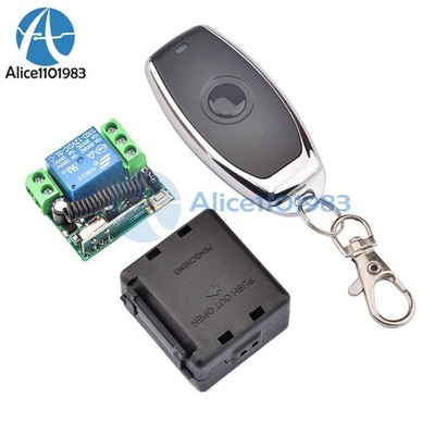 DC 12V 10A Relay Receiver  +  433mhz Remote Control Switch #ac