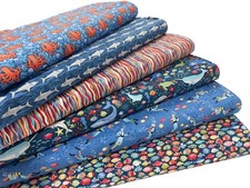 Deep Blue Sea Fabric Quilting Cotton Ocean Fish Sea Creatures Patching and Craft