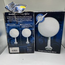 United Pacific 4 Round Stainless Steel Peep Mirror W Straight Arm Mirror A4008 United Pacific 4 Round Stainless Steel Peep Mirror W Straight Arm Mirror A4008
