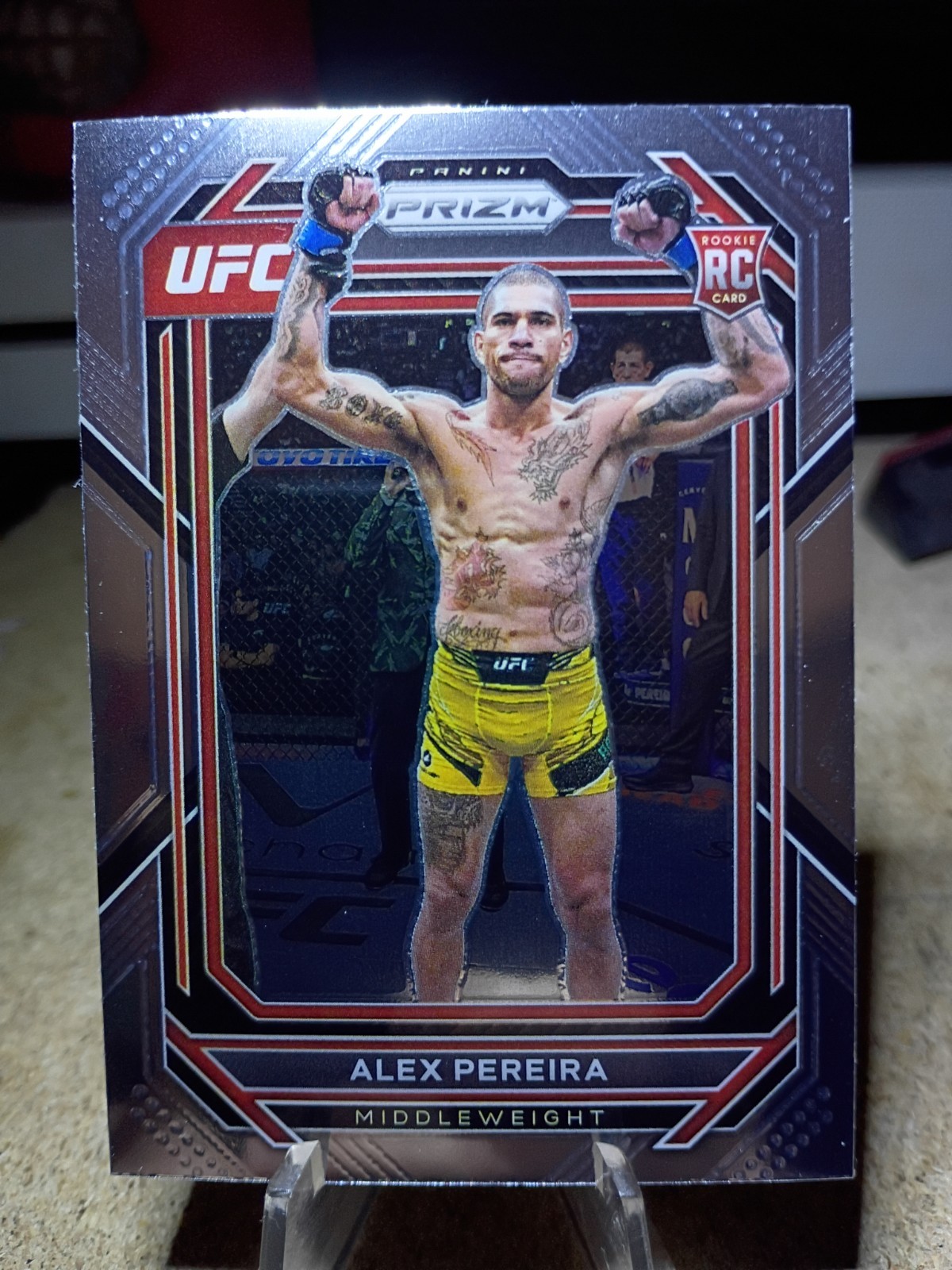 2023 Panini Prizm UFC Alex Pereira Rookie Card Base #111