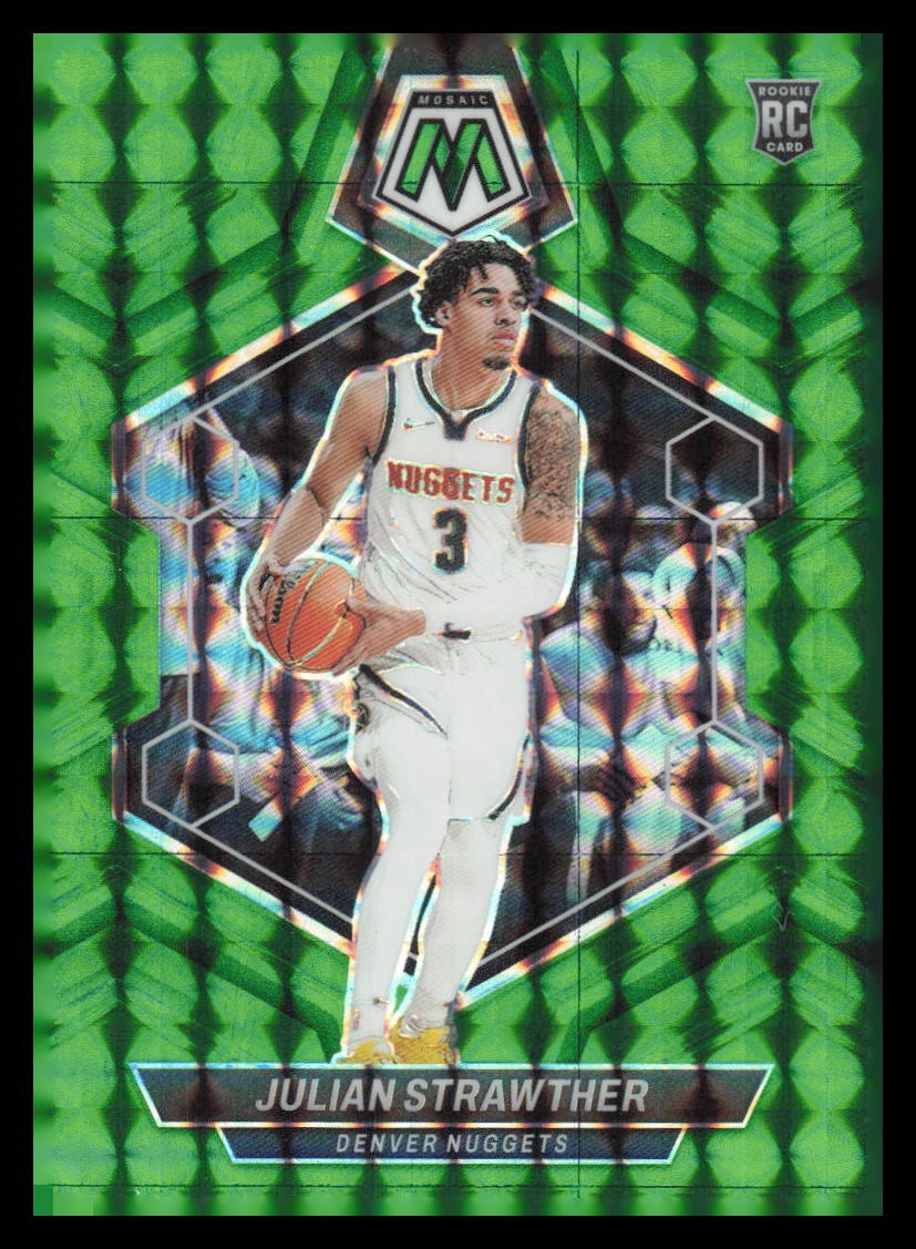 2023-24 Panini Mosaic Mosaic Green #214 Julian Strawther