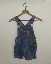 Jordache Girls 4T Striped Denim Shortalls Ove...