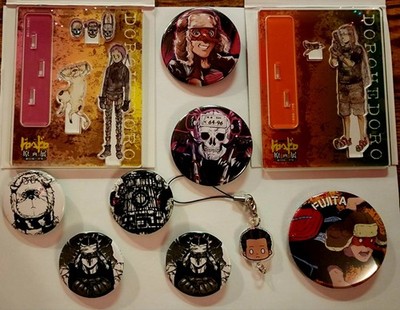 Ebisu Fujita Dorohedoro Hayashida Q Acrylic Stand Japan Anime Can Badges Set
