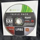 Triple Pack: Limbo, Trials HD & Splosion Man (Xbox 360, 2011) Tested - Disc Only