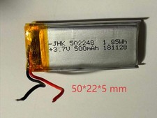 3.7V Polymer LiPo Rechargeable Lithium ion Battery for camera,speaker,toys...