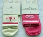 BNWT Alo Half-Crew Unisex Socks Sweet Pink and White 2-pairs — photo 4