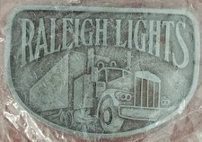 VTG Raleigh Lights Trucker Belt Buckle 1970s Tobacco Cigarettes New in Packaging