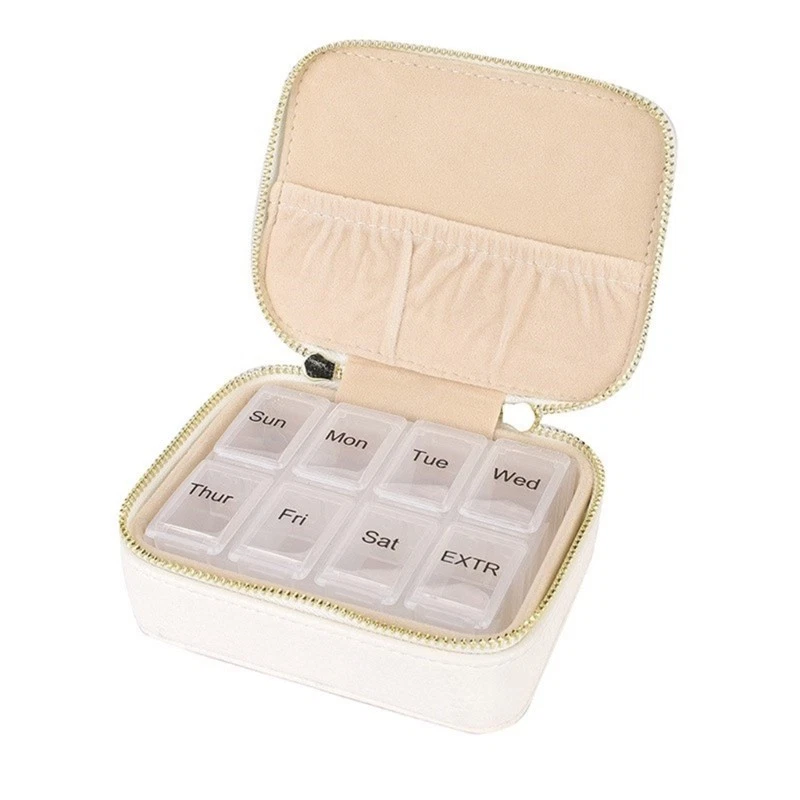 Lightweight Jewelry Organizer Water Resistant PU Storage Box with Compartments - Image 3 of 4