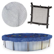 Swimline Hydrotools Leaf Net Winter Pool Cover for 18x34 Ft Above Ground Pools
