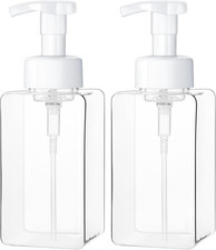 Kzeirm Foaming Soap Dispenser for Bathroom Kitchen 15 Oz, Refillable Foam Hand