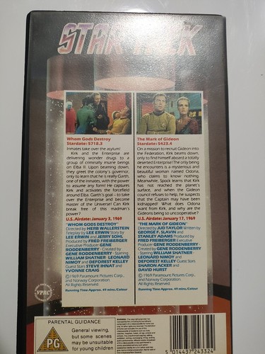 Star Trek the Original Series VHS Episodes 71 & 72 - Picture 3 of 4