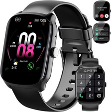 Reloj inteligente para hombre y mujer, pantalla HD teléfono fitness pulsómetro
