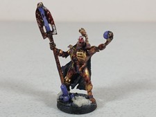 Necron Overlord with Resurrection Orb Old OOP Metal Painted Assembled Ready 40K