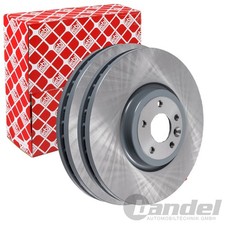2X FEBI BREMSSCHEIBEN &Oslash;350mm VORNE PASSEND F&Uuml;R JAGUAR XE XF