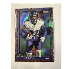 Topps Chrome 2025 Derrick Henry #25 Baltimore Ravens NFL Football Card
