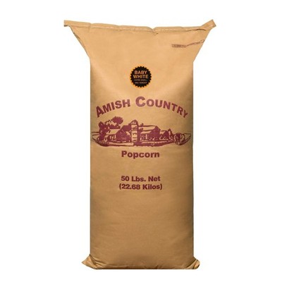 Amish Country Baby White Popcorn Kernels - 50 lb Bag