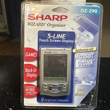 Sharp Wizard Organizer OZ-290 Palm Pilot Vintage Brand New In Package