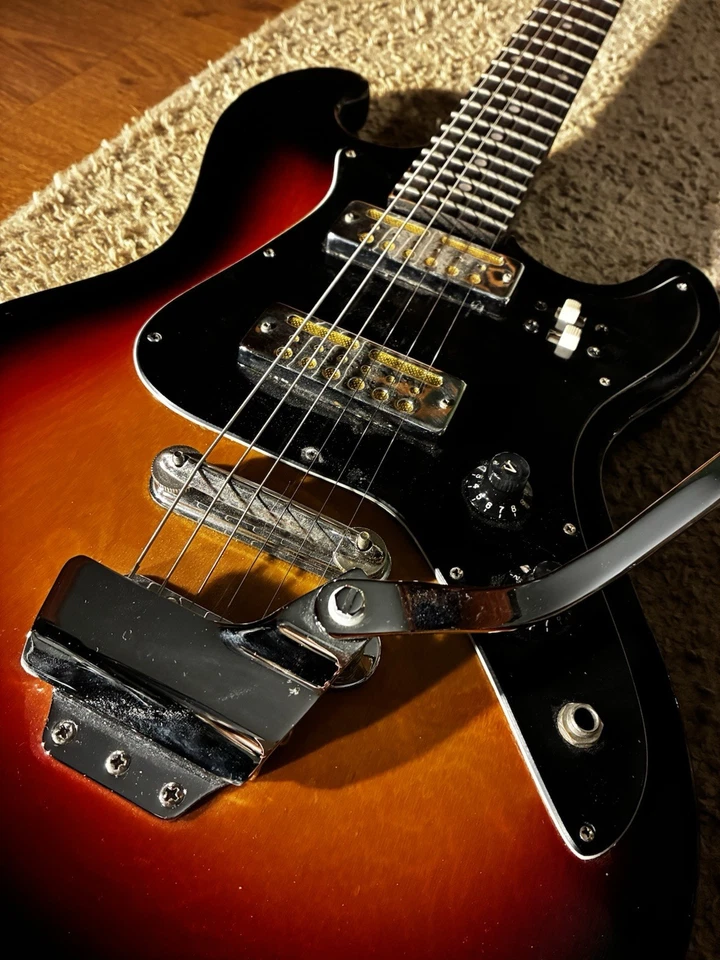 Vintage Teisco Guitar (Gold Foil PUs, Refret) - Image 3 of 4