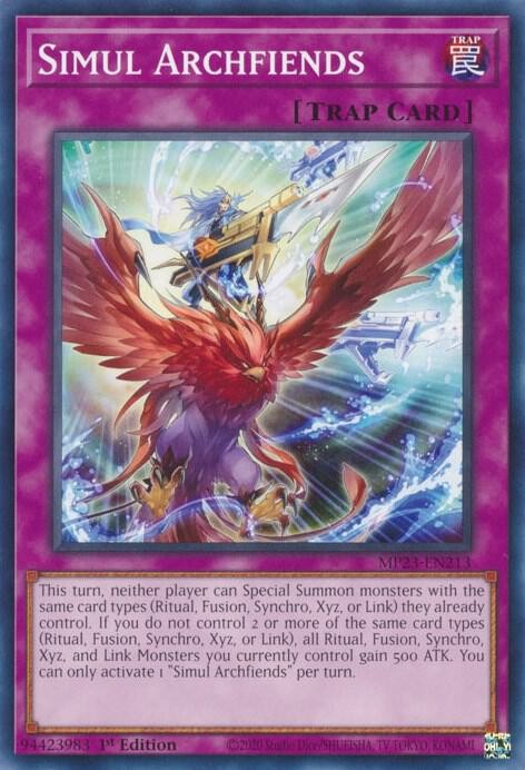 Yugioh Simul Archfiends 1st Edition Common MP23-EN213 NM