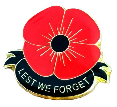 LEST WE FORGET CANADIAN POPPY MEMORIAL DAY Amazon Peccy Pin