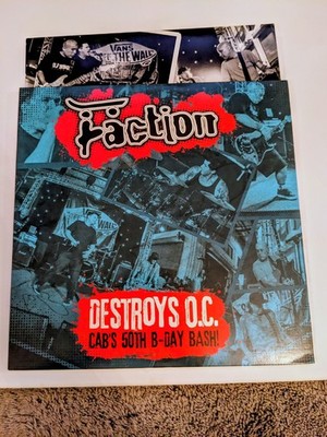 The FACTION Destroys OC Cab's 50th Birthday Bash Vinyl Record Hardcore Punk New