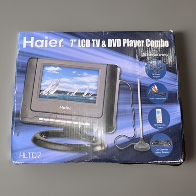 #ad Haier HLTD7 Portable 7quot; Digital LCD TV DVD Player NEW $149.99
