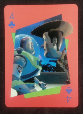 EPOCH Toy Story Buzz Lightyear カード Disney Toy Story Playing Card Buzz Lightyear Woody 4 Clubs | eBay