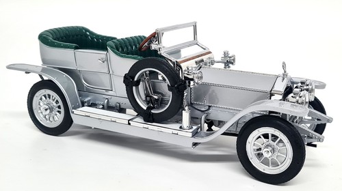 Franklin 1/24 - Rolls Royce Silver Ghost 1907 Silver Diecast Scale Model Car - Picture 8 of 9