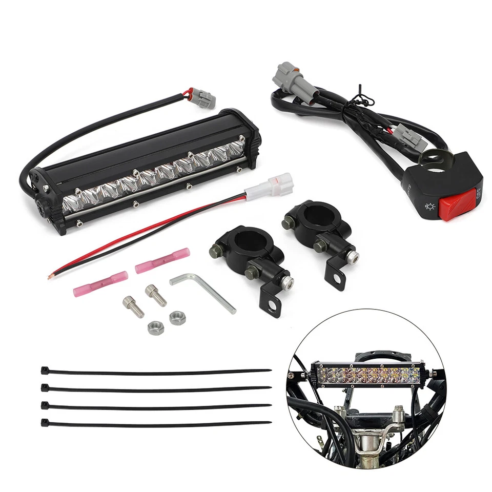 For Kawasaki LED Headlight Light Bar Switch KFX 50/KFX 90 Brute Force 300 750 US - Image 2 of 4