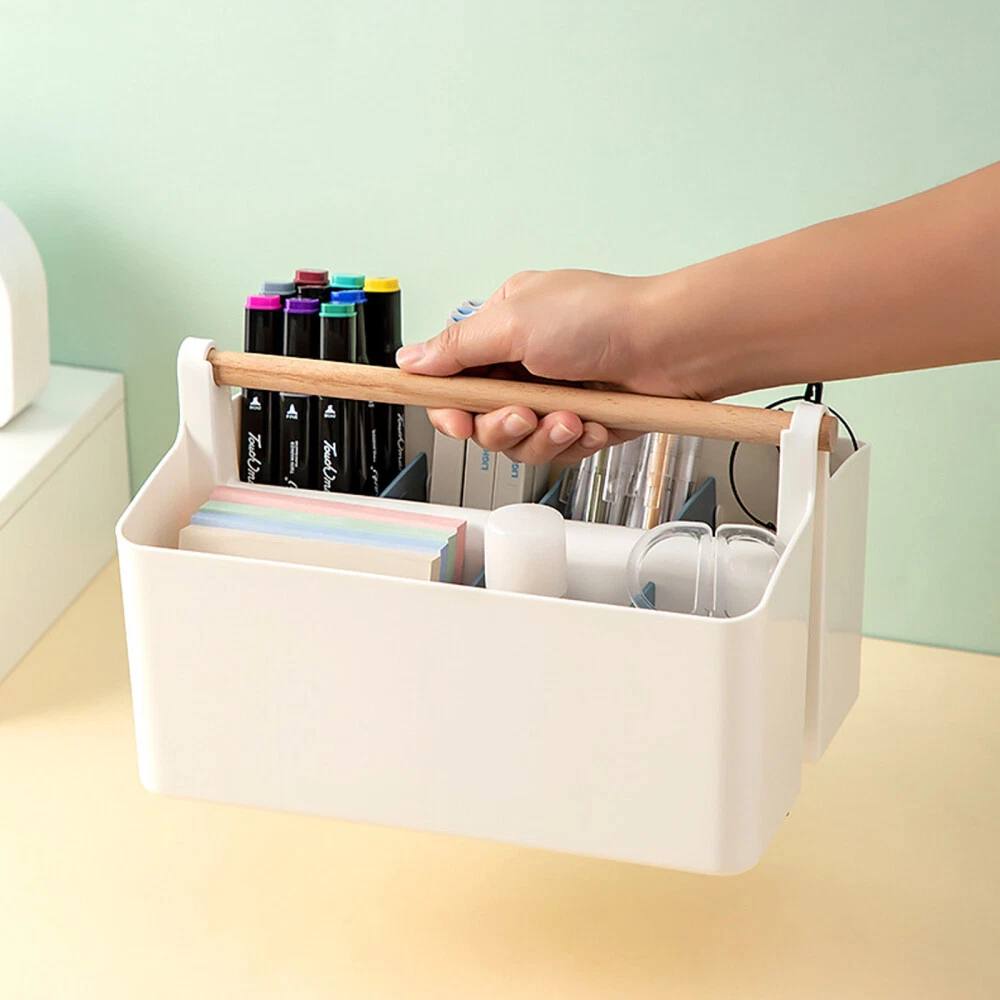 Shower Caddy Portable Stationery Storage Box Desktop Stand Computer Monitor